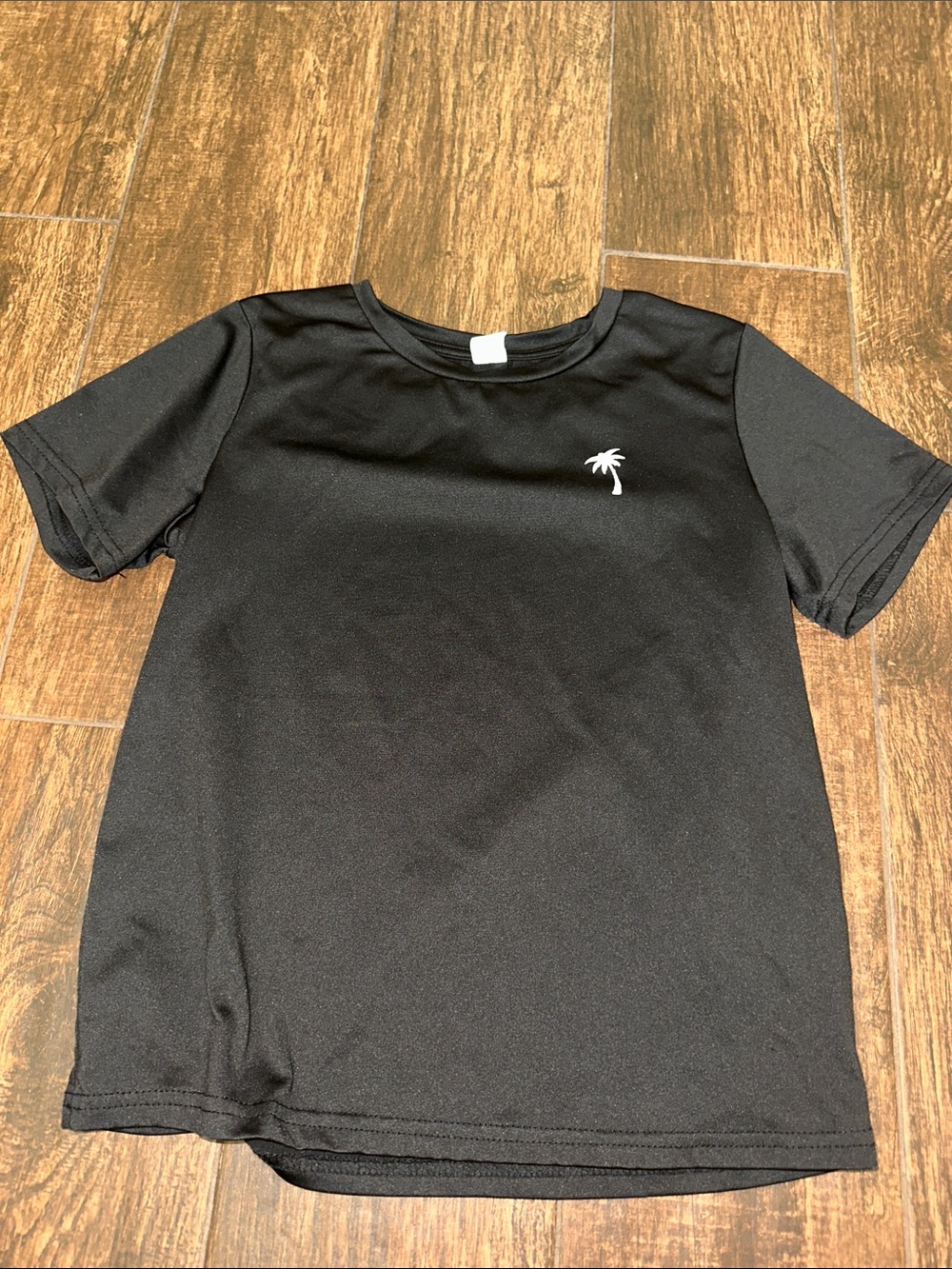 Kids Black Palm Icon Short-Sleeve rashguard - Youth